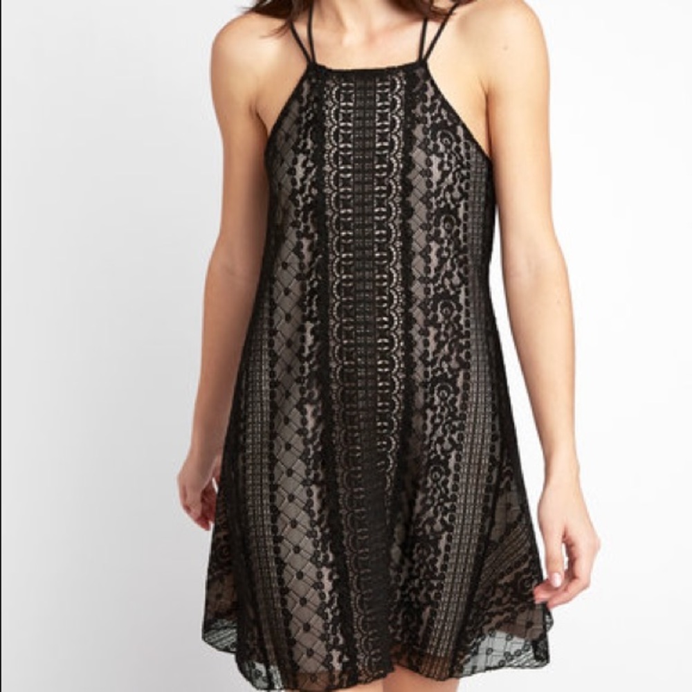 Halter neck swing dress